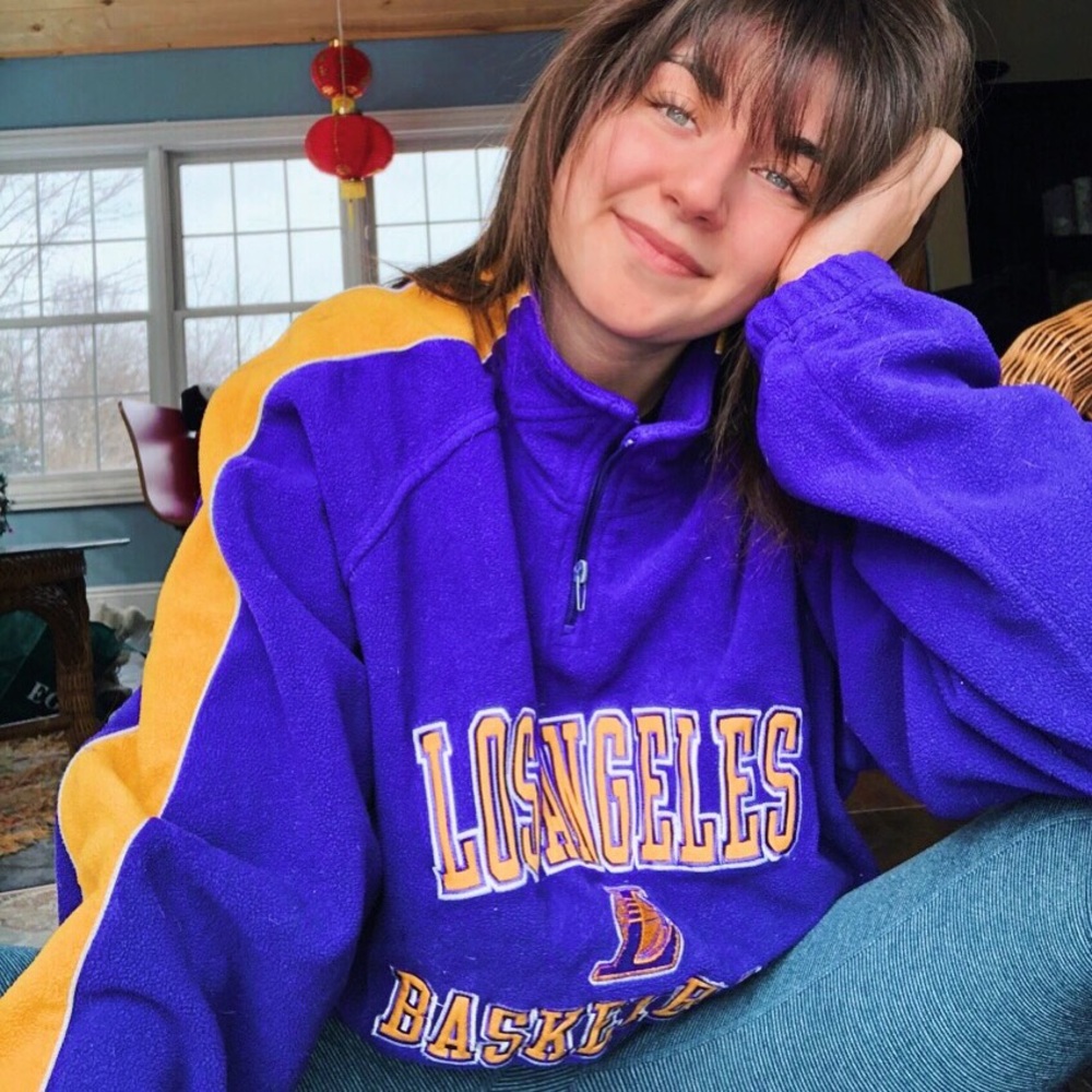 Lakers Basketball Fleece Zip Up - Picture 6 of 6